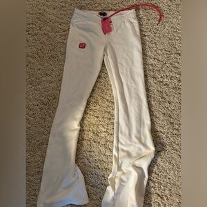 Edikted white flare sweatpants